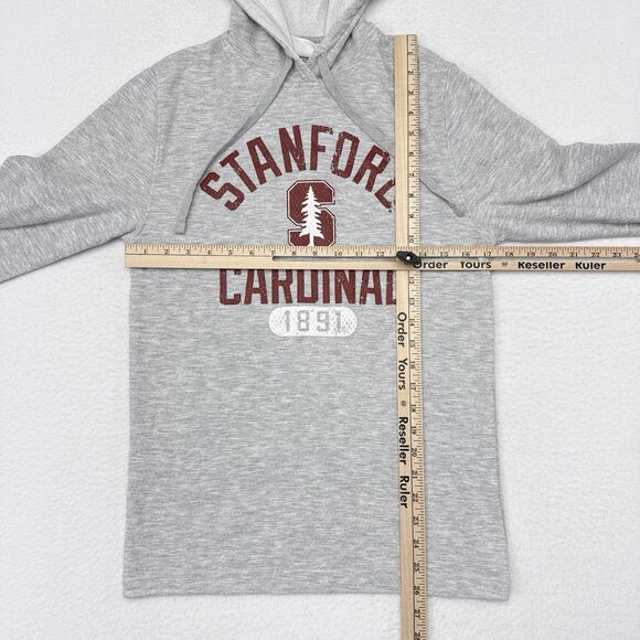 Stanford Cardinal Hoodie Sweatshirt Womens Size Small Gray Champion Pullover - Picture 8 of 10